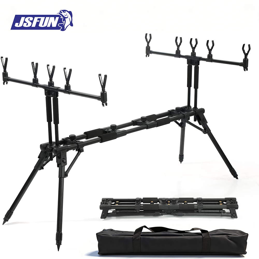 Fishing Rod Rack - JSFUN Supporto Regolabile per 5 Canne