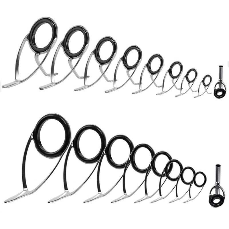 Fishing Rod Guide Replacement - 9 pezzi guide per canna da