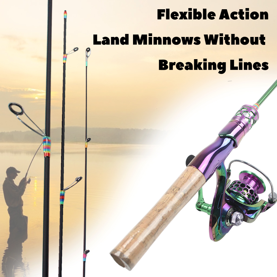 Fishing Rod Carbon Fiber - Canna da pesca a quattro sezioni,