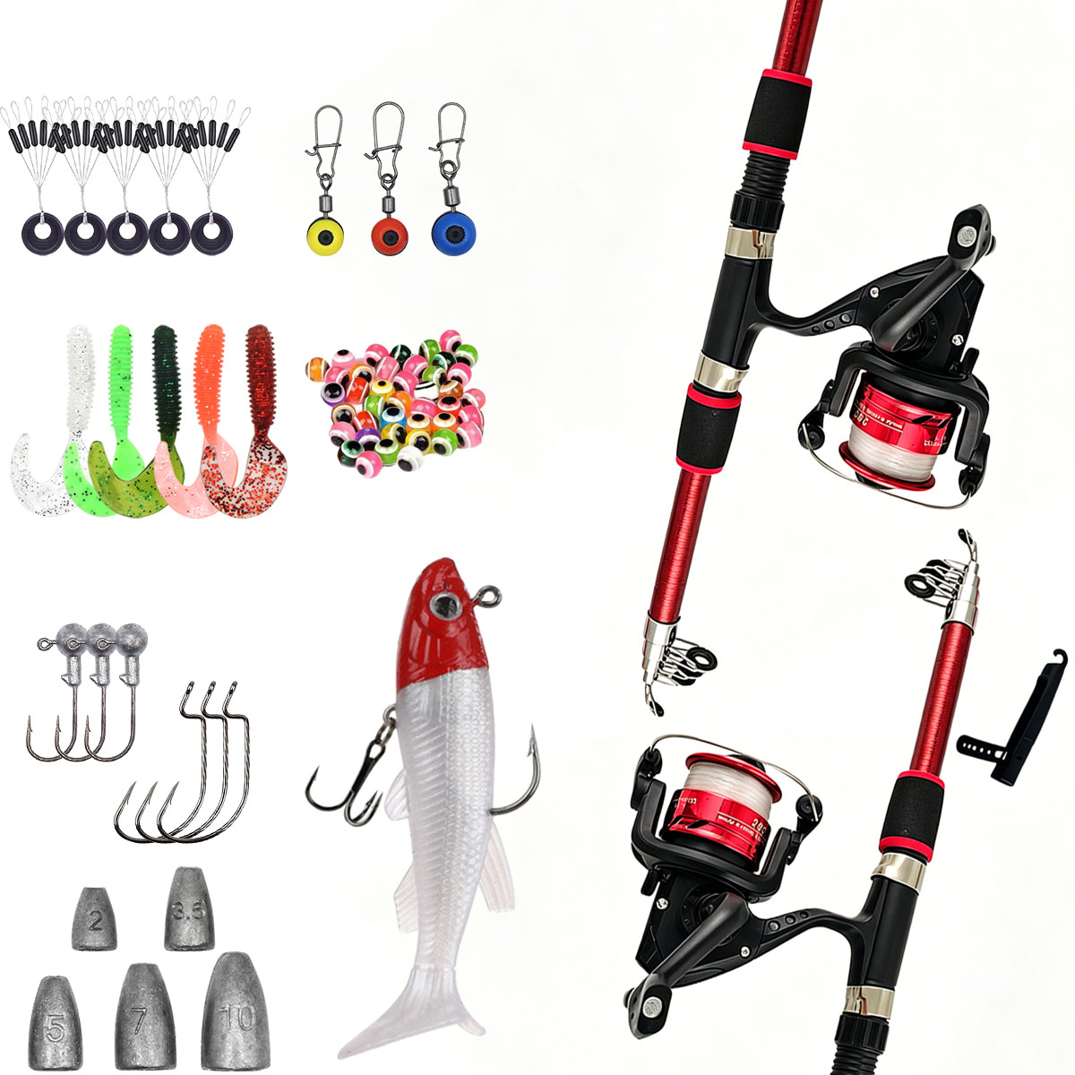 Set Canna da Pesca Telescopica - Fishing Rod Spinning recensione e prezzo
