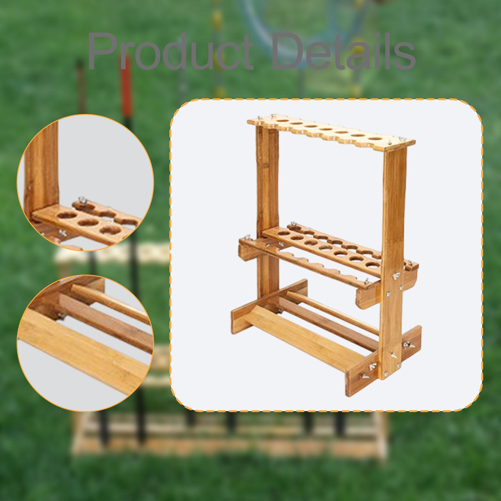 Portacanne da Pesca in Bambù,  - Fishing Rod Rack recensione e prezzo